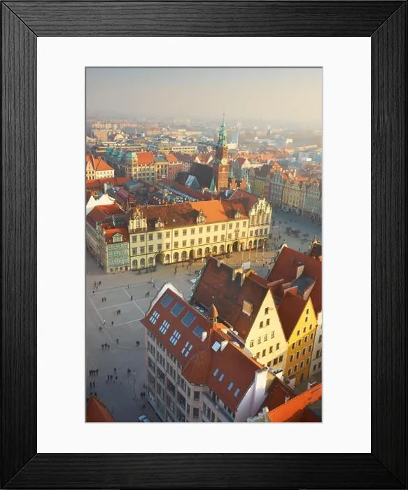Framed Print : The Market Square, Wroclaw, Poland, Europe Framed Print : The Market Square, Wroclaw, Poland, Europe