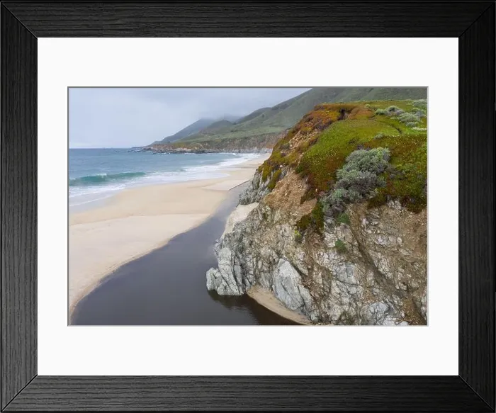 Framed Print : The Pacific Ocean washes against a scenic beach in Northern California. This part of the west coast is one of the most beautiful regions in America Framed Print : The Pacific Ocean washes against a scenic beach in Northern California. This part of the west coast is one of the most beautiful regions in America