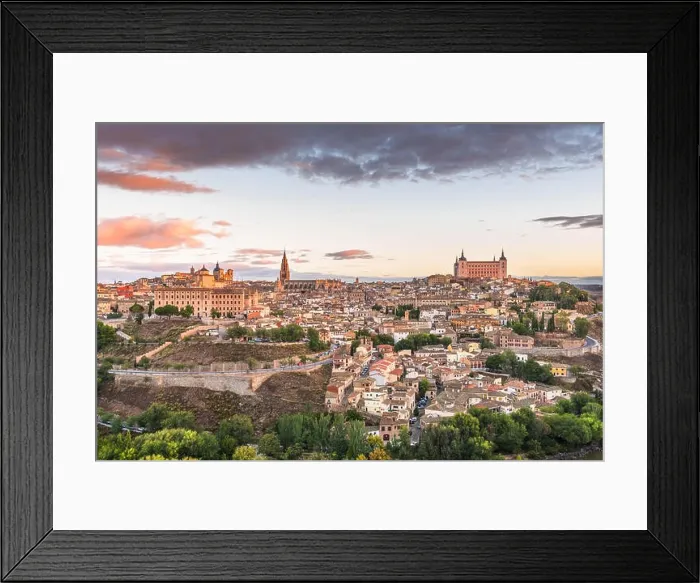 Framed Print : Toledo, Spain old town at dawn Framed Print : Toledo, Spain old town at dawn
