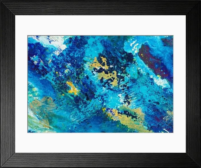 Framed Print : Abstract ocean- ART. Natural Luxury. Style incorporates the swirls of marble or the ripples of agate. Very beautiful blue paint with the addition of Framed Print : Abstract ocean- ART. Natural Luxury. Style incorporates the swirls of marble or the ripples of agate. Very beautiful blue paint with the addition of