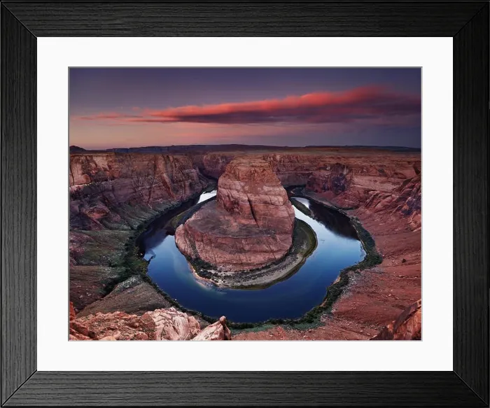 Framed Print : Colorado River at sunrise, Horse Shoe Bend, Page, Arizona, USA Framed Print : Colorado River at sunrise, Horse Shoe Bend, Page, Arizona, USA