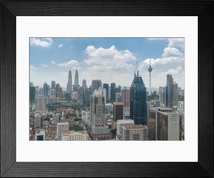 Framed Print : Kuala lumpur city skyline in Malaysia Framed Print : Kuala lumpur city skyline in Malaysia