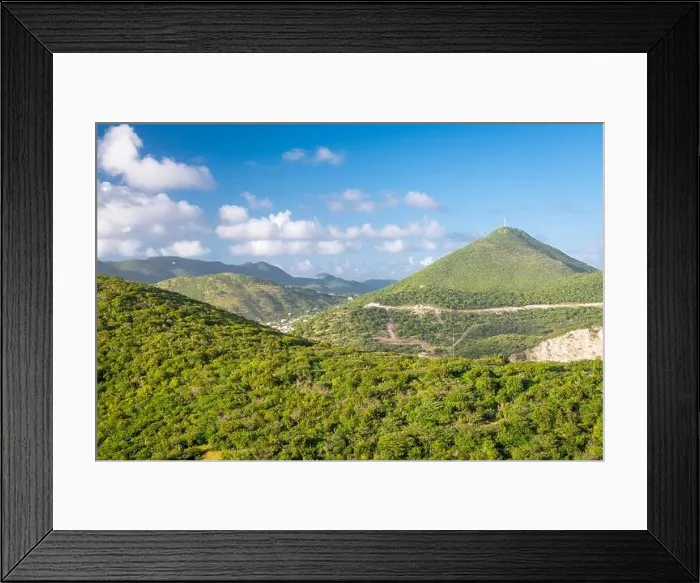 Framed Print : Philipsburg, Sint Maarten, Netherlands Antilles natural landscape Framed Print : Philipsburg, Sint Maarten, Netherlands Antilles natural landscape