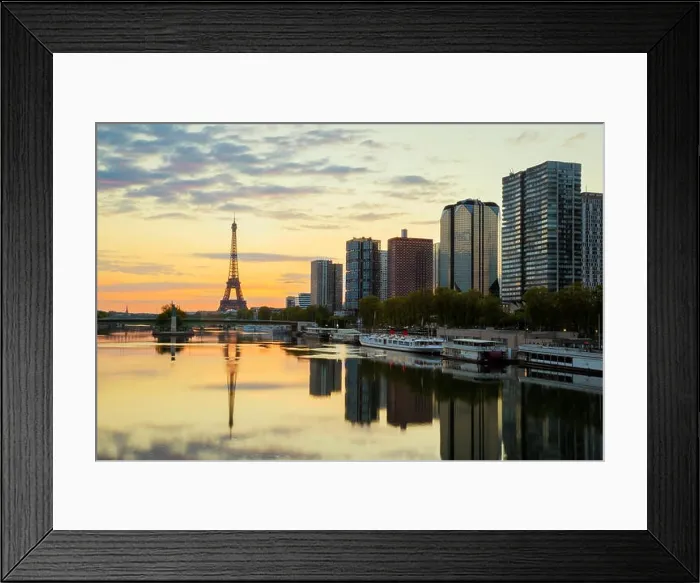 Framed Print : Paris skyline with Eiffel tower in background Framed Print : Paris skyline with Eiffel tower in background
