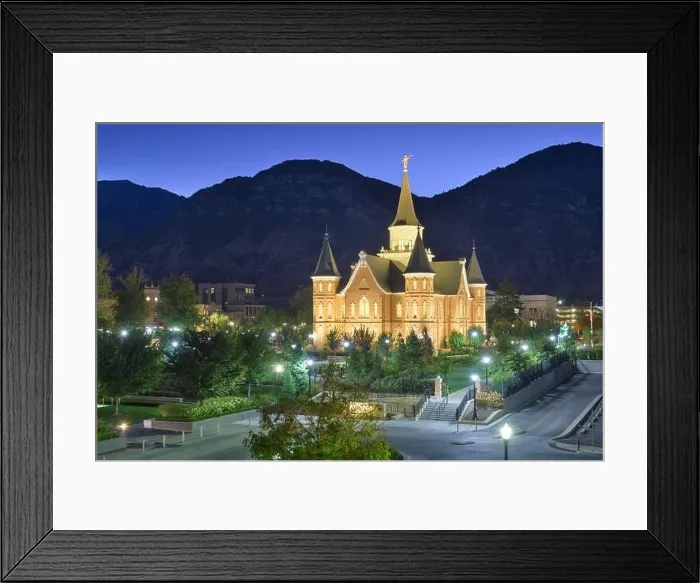 Framed Print : Provo, Utah, USA at Provo City Center Temple at twilight Framed Print : Provo, Utah, USA at Provo City Center Temple at twilight
