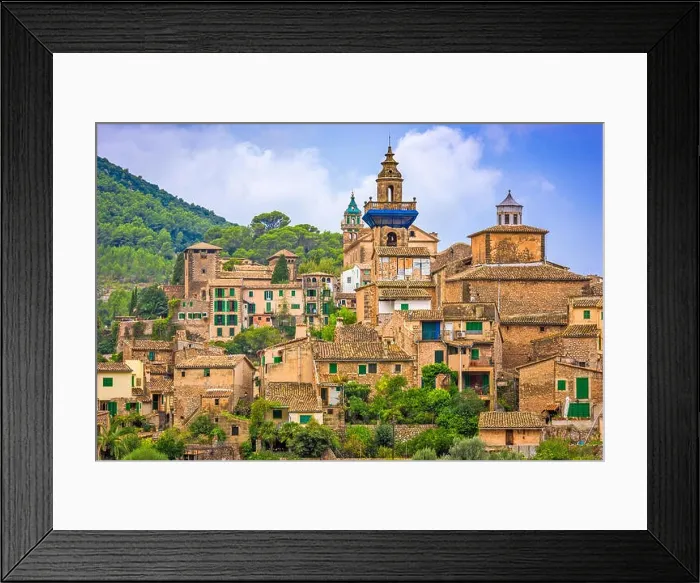 Framed Print : Valldemossa, Mallorca, Spain historic village Framed Print : Valldemossa, Mallorca, Spain historic village