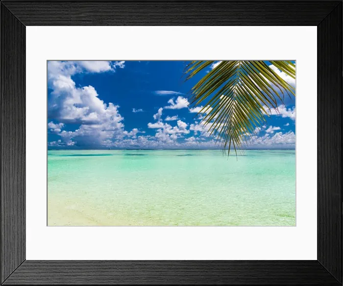 Framed Print : Beautiful tropical beach, Maldives Framed Print : Beautiful tropical beach, Maldives