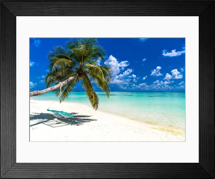 Framed Print : Beautiful tropical beach, Maldives Framed Print : Beautiful tropical beach, Maldives
