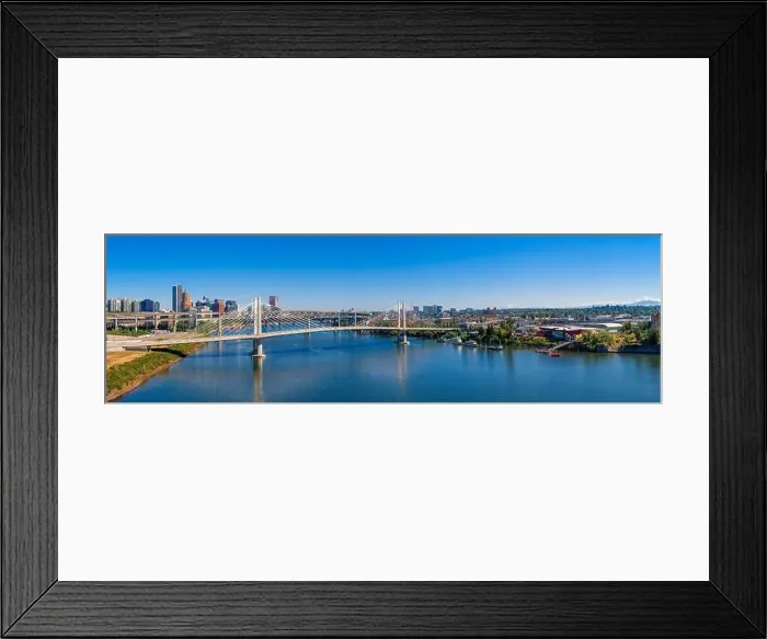 Framed Print : Portland, Oregon, USA skyline panorama on the Willamette River Framed Print : Portland, Oregon, USA skyline panorama on the Willamette River
