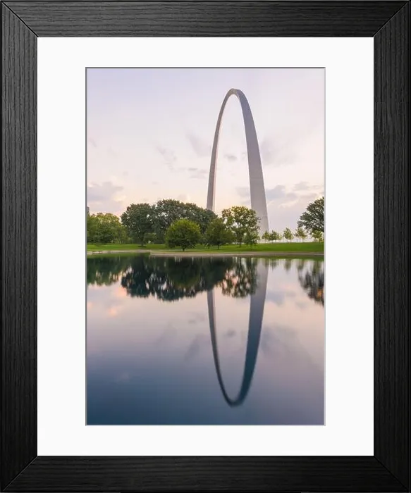 Framed Print : St. Louis, Missouri, USA park view in the morning Framed Print : St. Louis, Missouri, USA park view in the morning