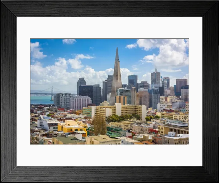 Framed Print : San Francisco, California, USA Skyline in the daytime