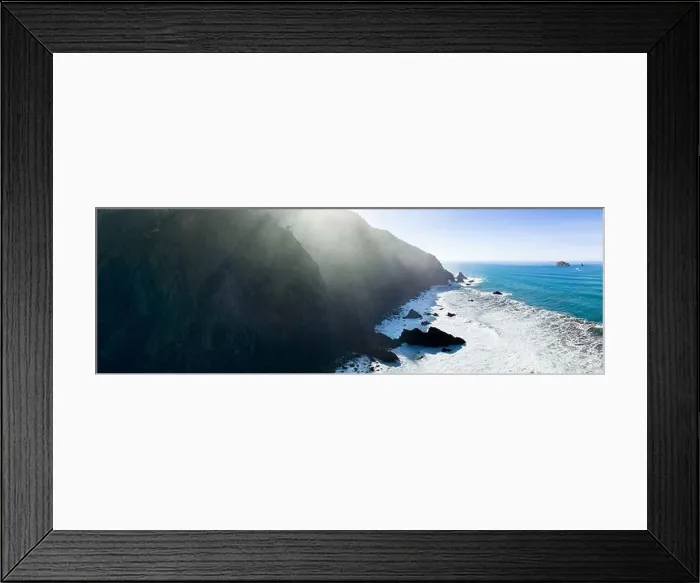 Framed Print : Afternoon sunlight shines on the scenic southern coast of Oregon. This rugged region is found in the Samuel H. Boardman State Scenic Corridor Framed Print : Afternoon sunlight shines on the scenic southern coast of Oregon. This rugged region is found in the Samuel H. Boardman State Scenic Corridor
