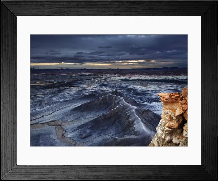 Framed Print : Moonscape Overlook in Utah desert, USA Framed Print : Moonscape Overlook in Utah desert, USA