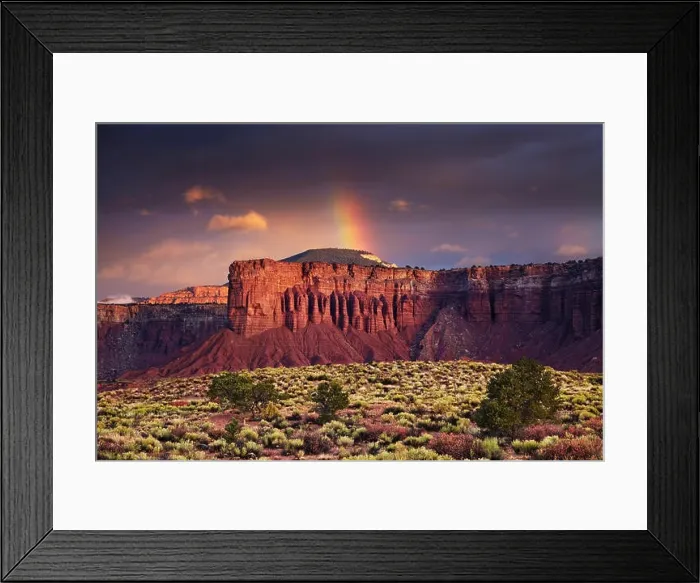 Framed Print : Red rock formations, sunrise near Torrey, Utah, USA Framed Print : Red rock formations, sunrise near Torrey, Utah, USA