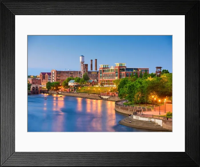 Framed Print : Columbus, Georgia, USA downtown skyline Framed Print : Columbus, Georgia, USA downtown skyline
