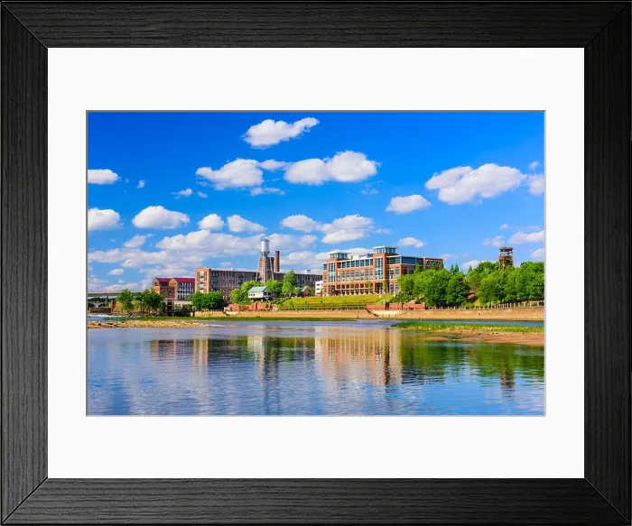 Framed Print : Columbus, Georgia, USA downtown skyline Framed Print : Columbus, Georgia, USA downtown skyline