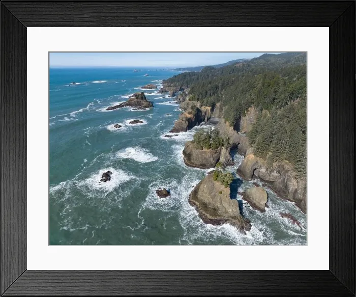 Framed Print : Afternoon sunlight shines on the scenic southern coast of Oregon. This rugged region is found in the Samuel H. Boardman State Scenic Corridor Framed Print : Afternoon sunlight shines on the scenic southern coast of Oregon. This rugged region is found in the Samuel H. Boardman State Scenic Corridor