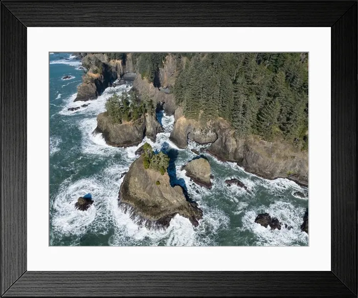 Framed Print : Afternoon sunlight shines on the scenic southern coast of Oregon. This rugged region is found in the Samuel H. Boardman State Scenic Corridor Framed Print : Afternoon sunlight shines on the scenic southern coast of Oregon. This rugged region is found in the Samuel H. Boardman State Scenic Corridor
