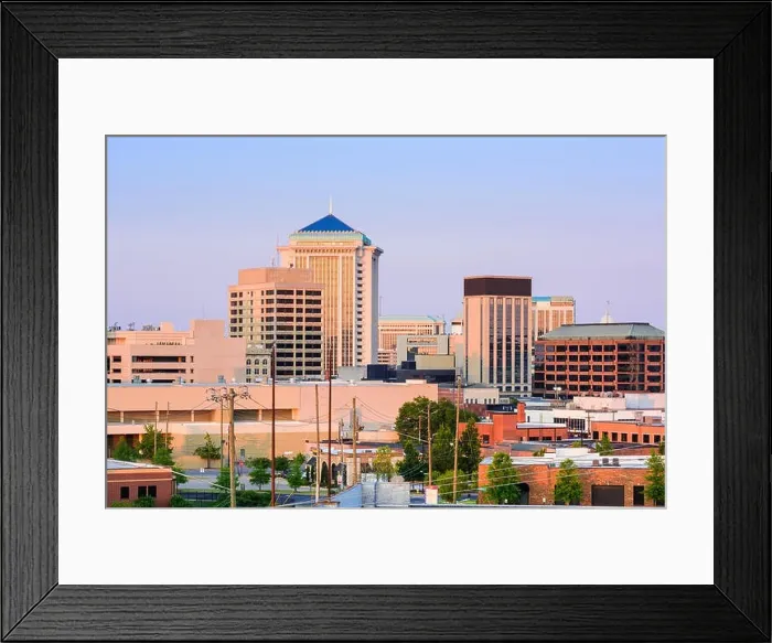 Framed Print : Montgomery, Alabama, USA downtown skyline at dusk Framed Print : Montgomery, Alabama, USA downtown skyline at dusk