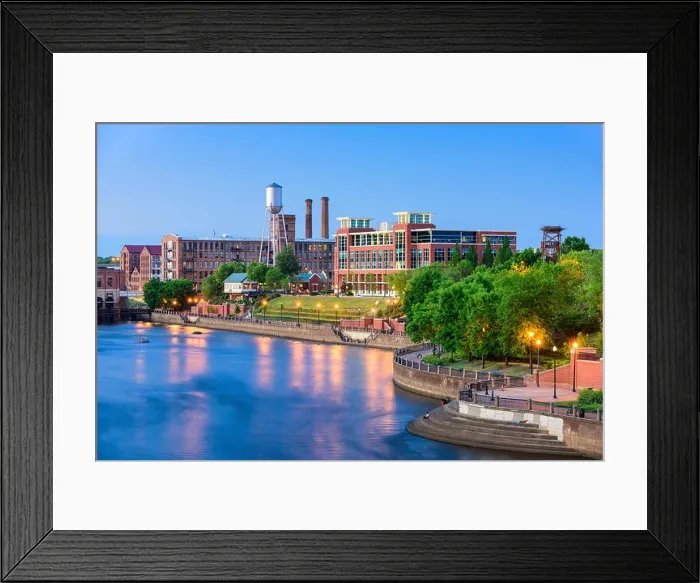 Framed Print : Columbus, Georgia, USA downtown skyline Framed Print : Columbus, Georgia, USA downtown skyline