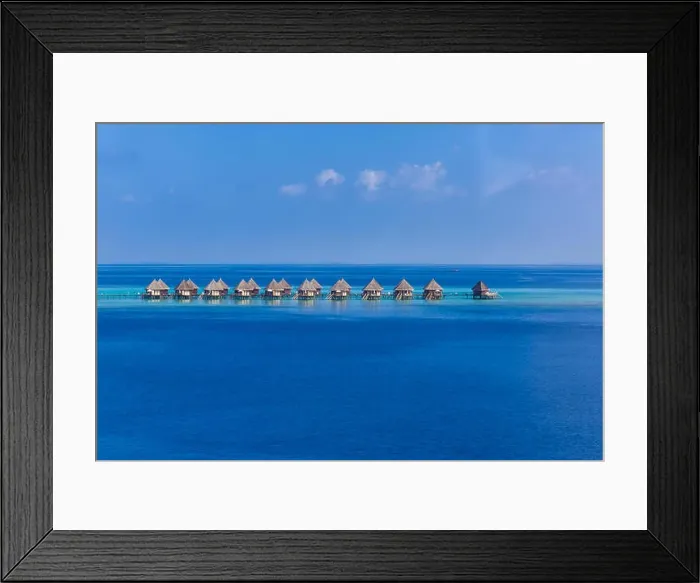 Framed Print : Aerial view on Maldives island Framed Print : Aerial view on Maldives island