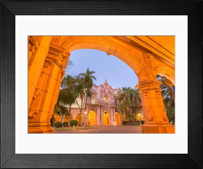 Framed Print : Historic architecture in San Diego, California, USA Framed Print : Historic architecture in San Diego, California, USA