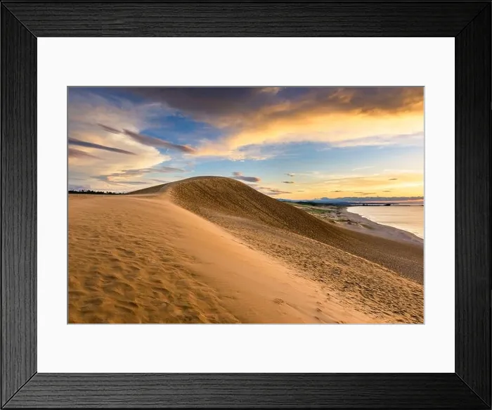 Framed Print : Tottori, Japan sand dunes on the Sea of Japan Framed Print : Tottori, Japan sand dunes on the Sea of Japan