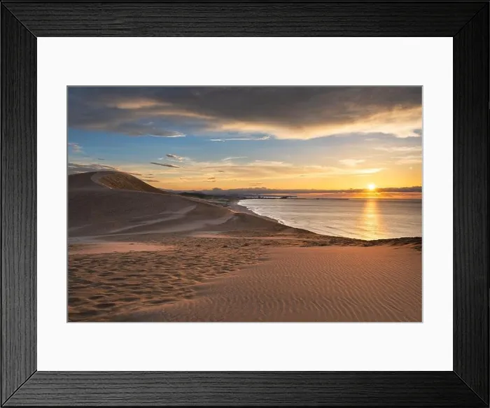Framed Print : Tottori, Japan sand dunes on the Sea of Japan Framed Print : Tottori, Japan sand dunes on the Sea of Japan