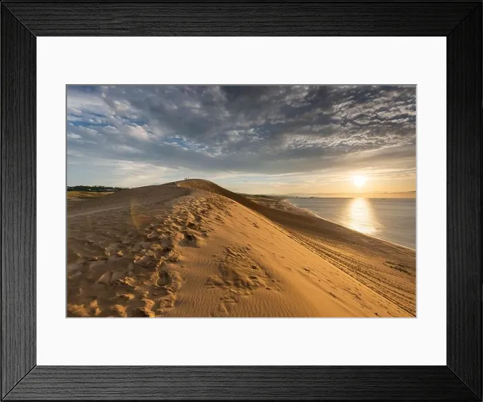 Framed Print : Tottori, Japan sand dunes on the Sea of Japan Framed Print : Tottori, Japan sand dunes on the Sea of Japan