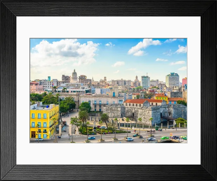 Framed Print : Havana, Cuba downtown skyline on the Malecon Framed Print : Havana, Cuba downtown skyline on the Malecon