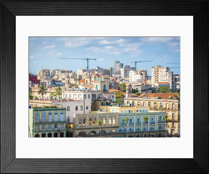 Framed Print : Havana, Cuba downtown skyline on the Malecon Framed Print : Havana, Cuba downtown skyline on the Malecon