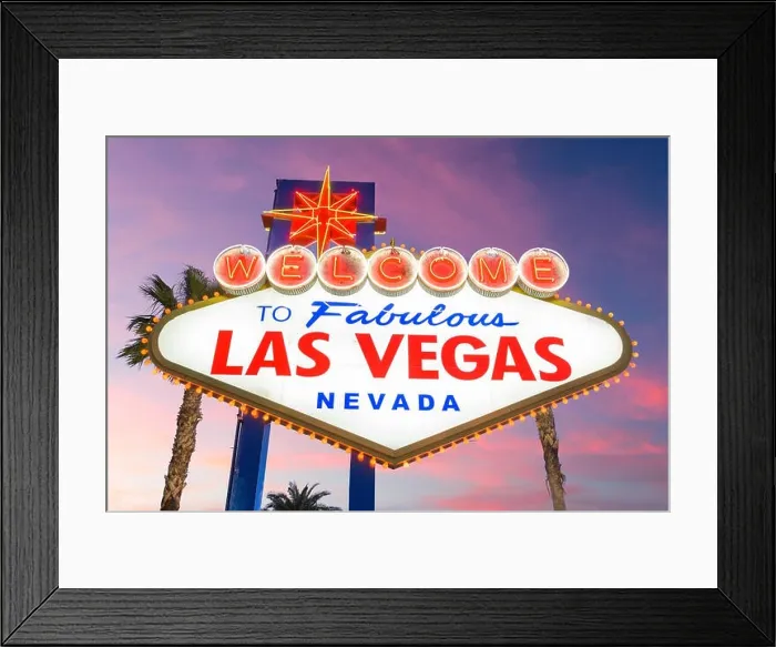 Framed Print : Las Vegas, Nevada, USA at the Welcome to Las Vegas Sign Framed Print : Las Vegas, Nevada, USA at the Welcome to Las Vegas Sign