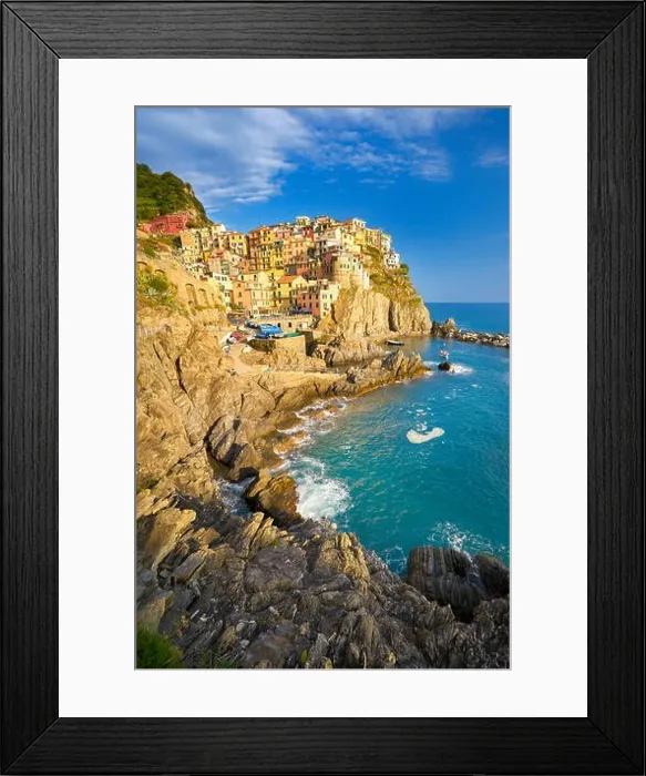 Framed Print : Manarola at sunset, Cinque Terre National Park, Liguria, Italy, UNESCO Framed Print : Manarola at sunset, Cinque Terre National Park, Liguria, Italy, UNESCO