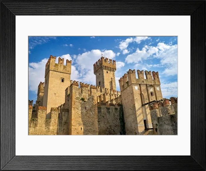 Framed Print : Scaliger Castle, Sirmione, Garda Lake, Lombardy, Italy Framed Print : Scaliger Castle, Sirmione, Garda Lake, Lombardy, Italy