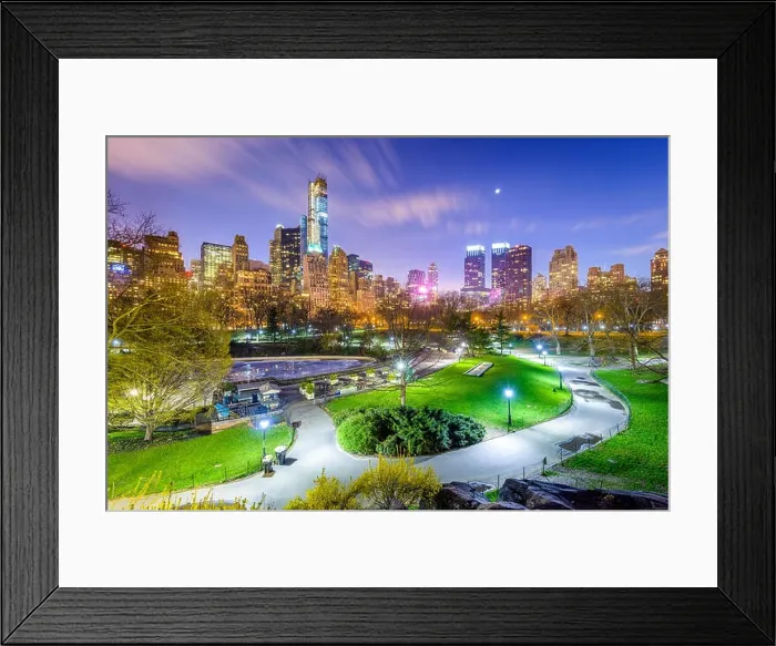 Framed Print : New York City cityscape view from Central Park Framed Print : New York City cityscape view from Central Park