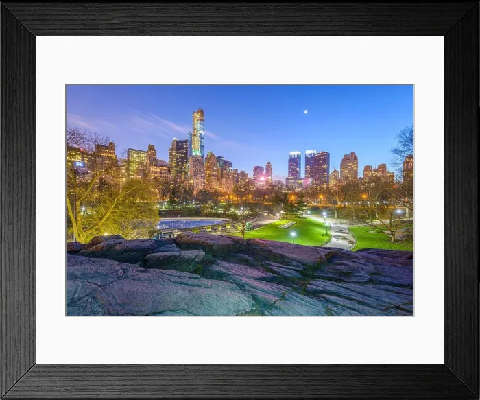 Framed Print : New York City cityscape view from Central Park Framed Print : New York City cityscape view from Central Park