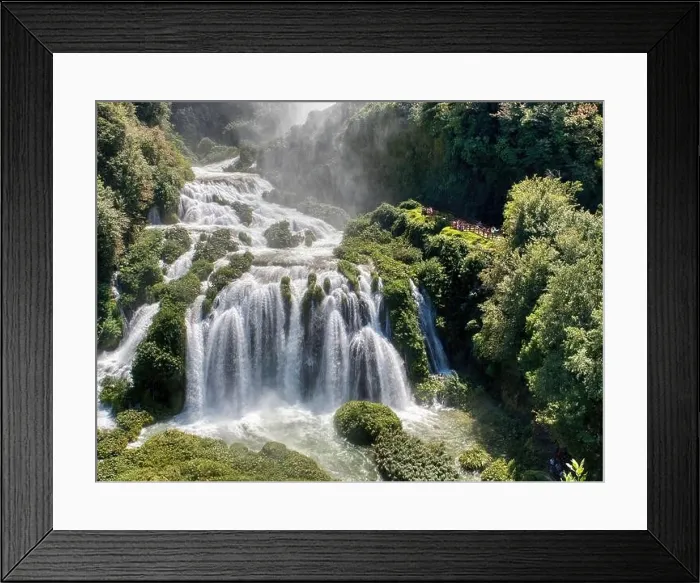 Framed Print : Cascata delle Marmore is a waterfall created by the romans situated near Terni, Umbria, Italy Framed Print : Cascata delle Marmore is a waterfall created by the romans situated near Terni, Umbria, Italy