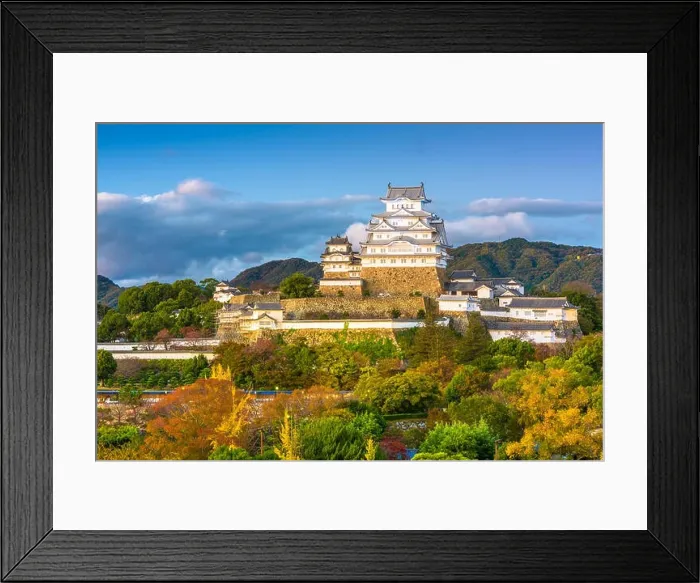 Framed Print : Himeji, Japan at Himeji Castle in the autumn season Framed Print : Himeji, Japan at Himeji Castle in the autumn season