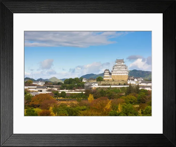 Framed Print : Himeji, Japan at Himeji Castle in the autumn season Framed Print : Himeji, Japan at Himeji Castle in the autumn season