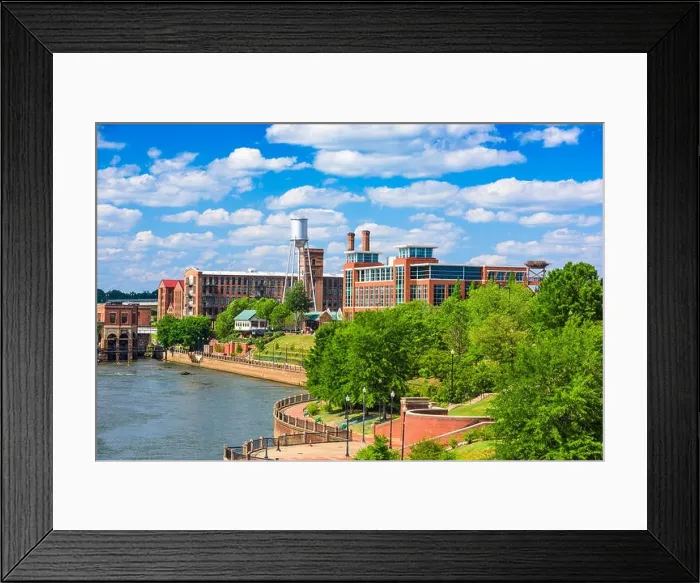 Framed Print : Columbus, Georgia, USA downtown skyline Framed Print : Columbus, Georgia, USA downtown skyline