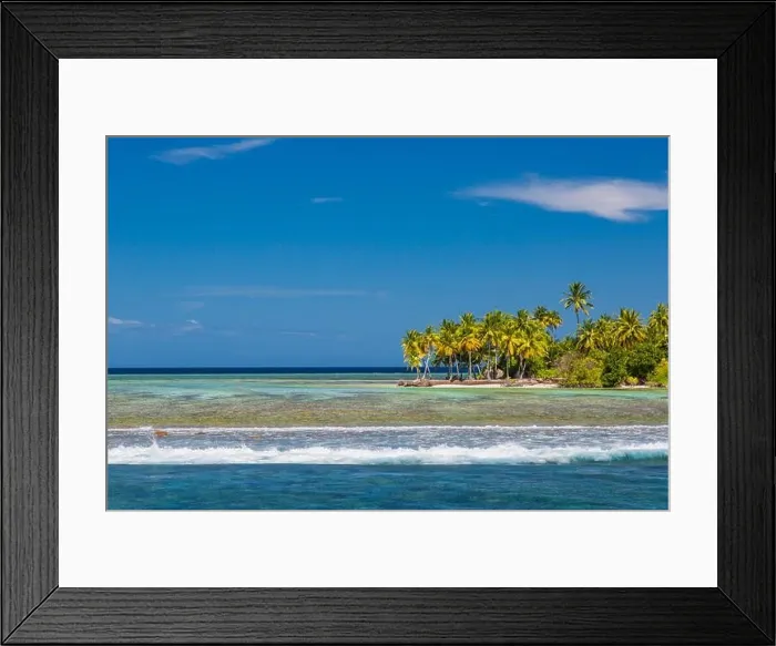 Framed Print : Beautiful tropical beach with white sand, palm trees, turquoise ocean against blue sky with clouds on sunny summer day. Perfect landscape background Framed Print : Beautiful tropical beach with white sand, palm trees, turquoise ocean against blue sky with clouds on sunny summer day. Perfect landscape background