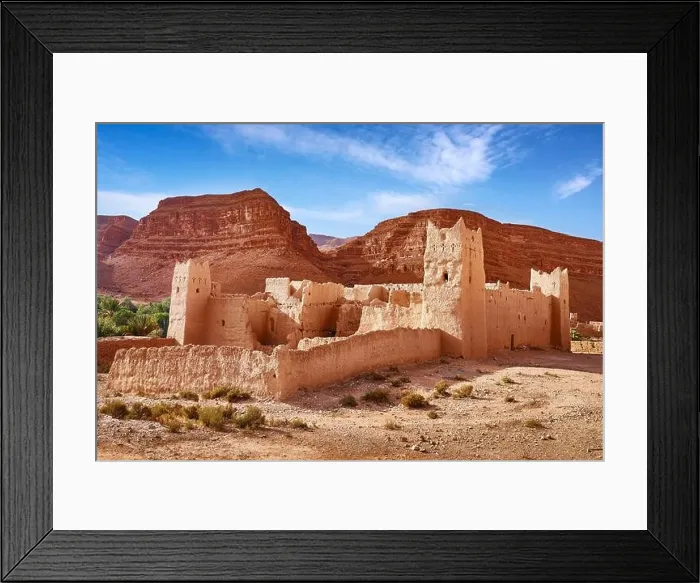 Framed Print : Traditional Ksar in Ziz Valley, Errachidia, Morocco, Africa Framed Print : Traditional Ksar in Ziz Valley, Errachidia, Morocco, Africa