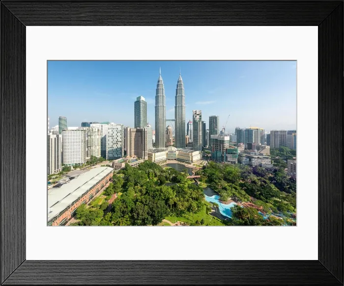 Framed Print : Kuala lumpur city skyline and skyscraper in Kuala lumpur, Malaysia Framed Print : Kuala lumpur city skyline and skyscraper in Kuala lumpur, Malaysia