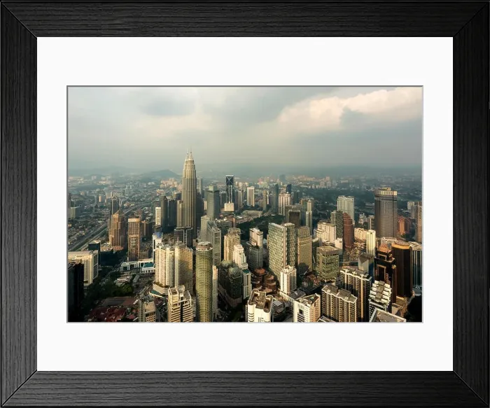 Framed Print : Kuala Lumpur skyscraper in Malaysia Framed Print : Kuala Lumpur skyscraper in Malaysia