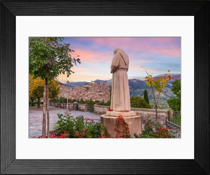 Framed Print : Morano Calabro, Italy n the Calabria region of southern Italy at dusk Framed Print : Morano Calabro, Italy n the Calabria region of southern Italy at dusk