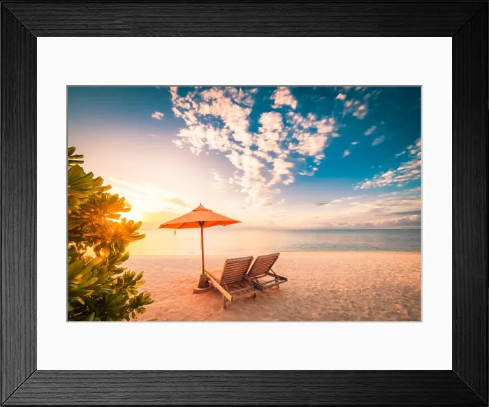 Framed Print : Beautiful beach. Tranquil scenery, relaxing beach, tropical landscape design. Moody landscape Framed Print : Beautiful beach. Tranquil scenery, relaxing beach, tropical landscape design. Moody landscape
