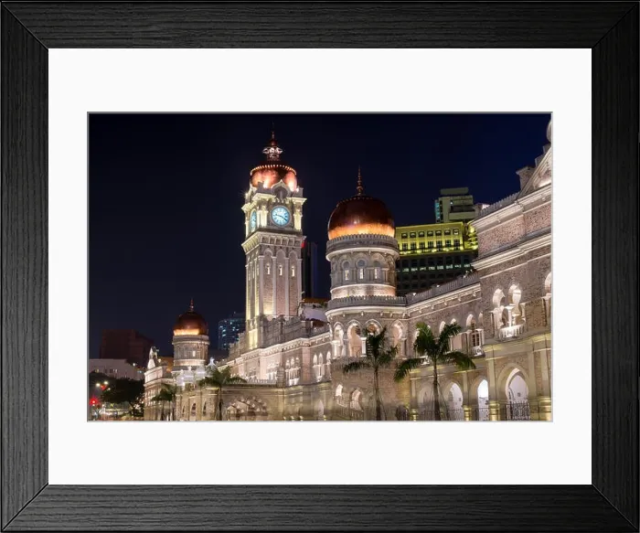 Framed Print : Merdeka Square in downtown Kuala Lumpur at twilight, Malaysia