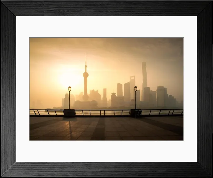 Framed Print : Shanghai skyline cityscape in moring at luajiazui finance and business district trade zone in Shanghai, China Framed Print : Shanghai skyline cityscape in moring at luajiazui finance and business district trade zone in Shanghai, China