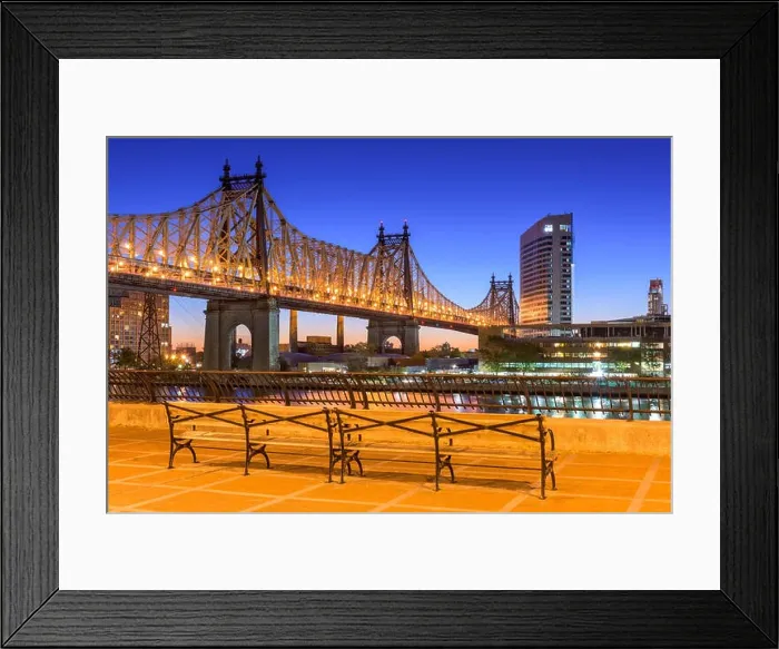 Framed Print : Queensboro Bridge in New York City Framed Print : Queensboro Bridge in New York City