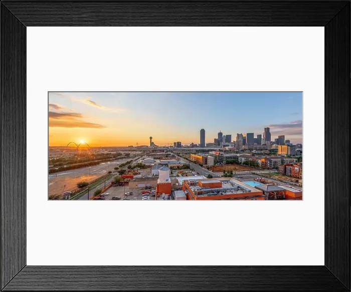 Framed Print : Dallas, Texas, USA skyline at dusk